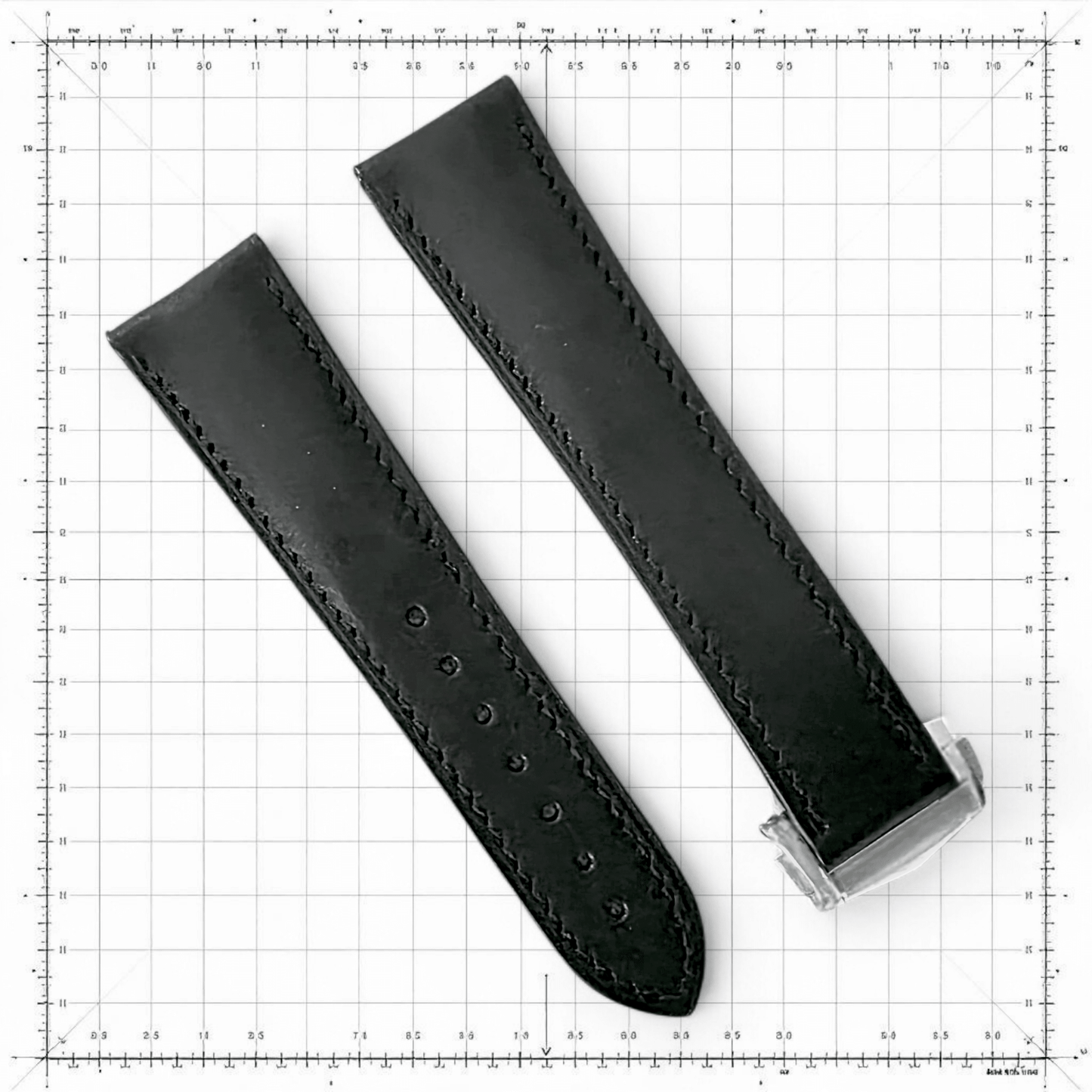 French Novanappa Leather Deployant Watch Strap - Custom Made to Order - Wrist Envy
