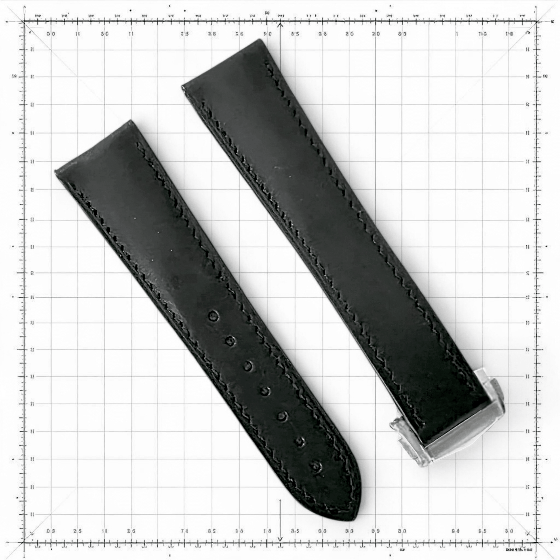 French Novanappa Leather Deployant Watch Strap - Custom Made to Order - Wrist Envy