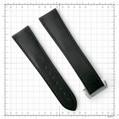 French Novanappa Leather Deployant Watch Strap - Custom Made to Order - Wrist Envy
