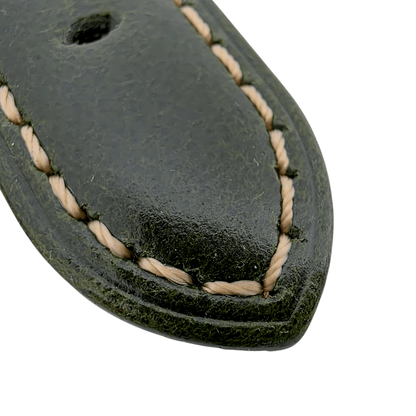 Full Grain Leather Strap For Apple Watch Green - Wrist Envy