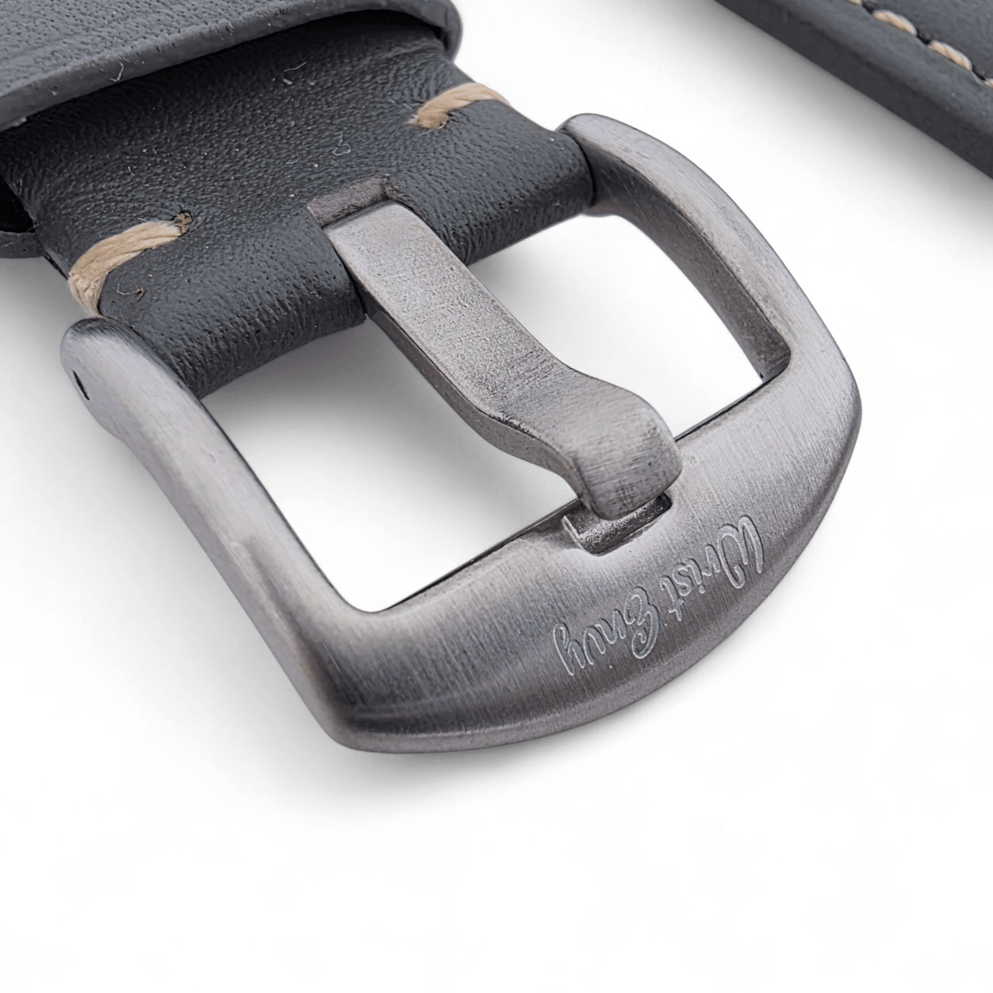 Full Grain Leather Strap For Apple Watch Grey - Wrist Envy