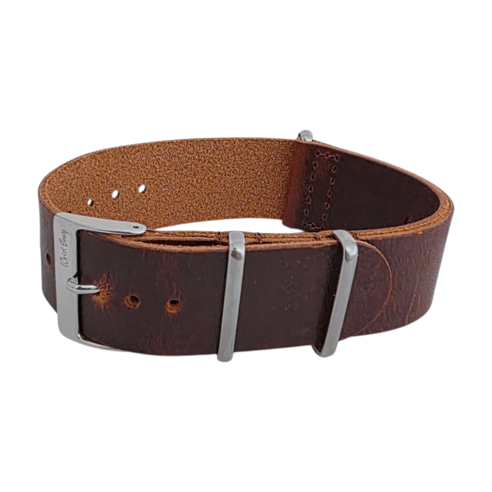 Full Grain Leather Watch Strap Military 20mm 22mm - Wrist Envy