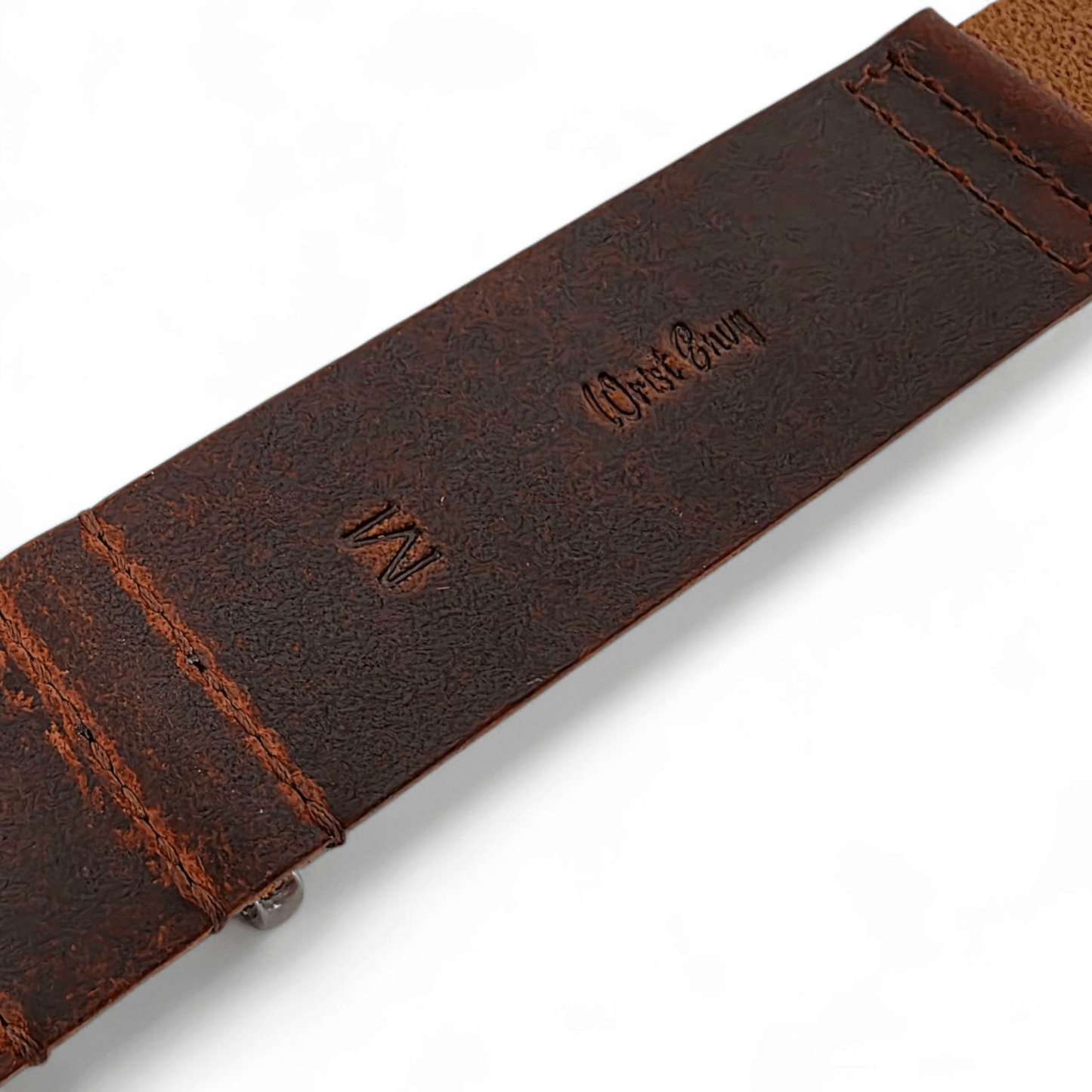 Full Grain Leather Watch Strap Military 20mm 22mm - Wrist Envy