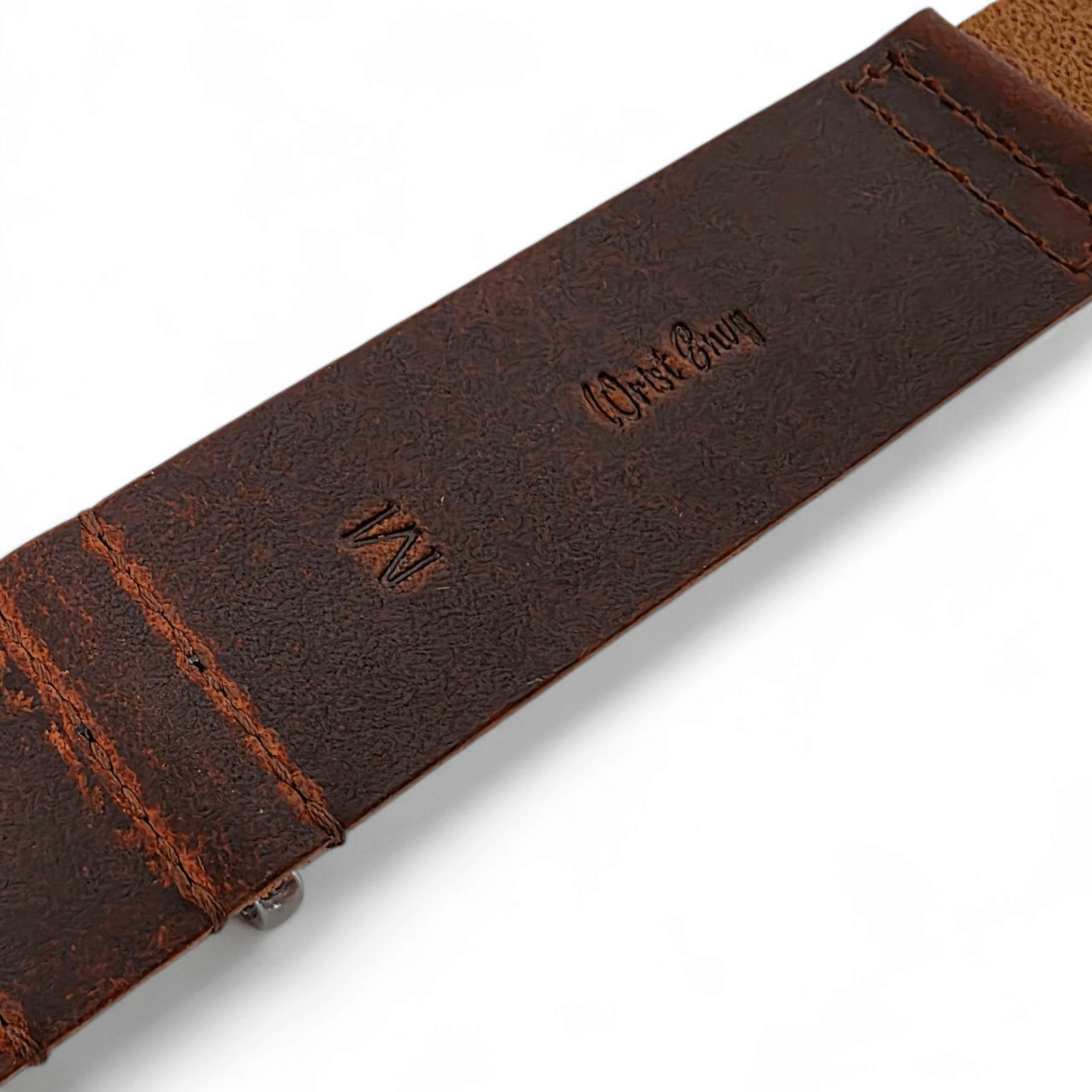 Full Grain Leather Watch Strap Military 20mm 22mm - Wrist Envy