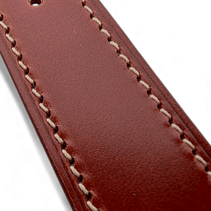Genuine Full Grain Leather British Bridle Watch Strap 20mm 22mm - Wrist Envy