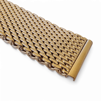 Gold Plated High Quality Shark Mesh 2.7mm Thick 18mm 20mm 22mm - Wrist Envy