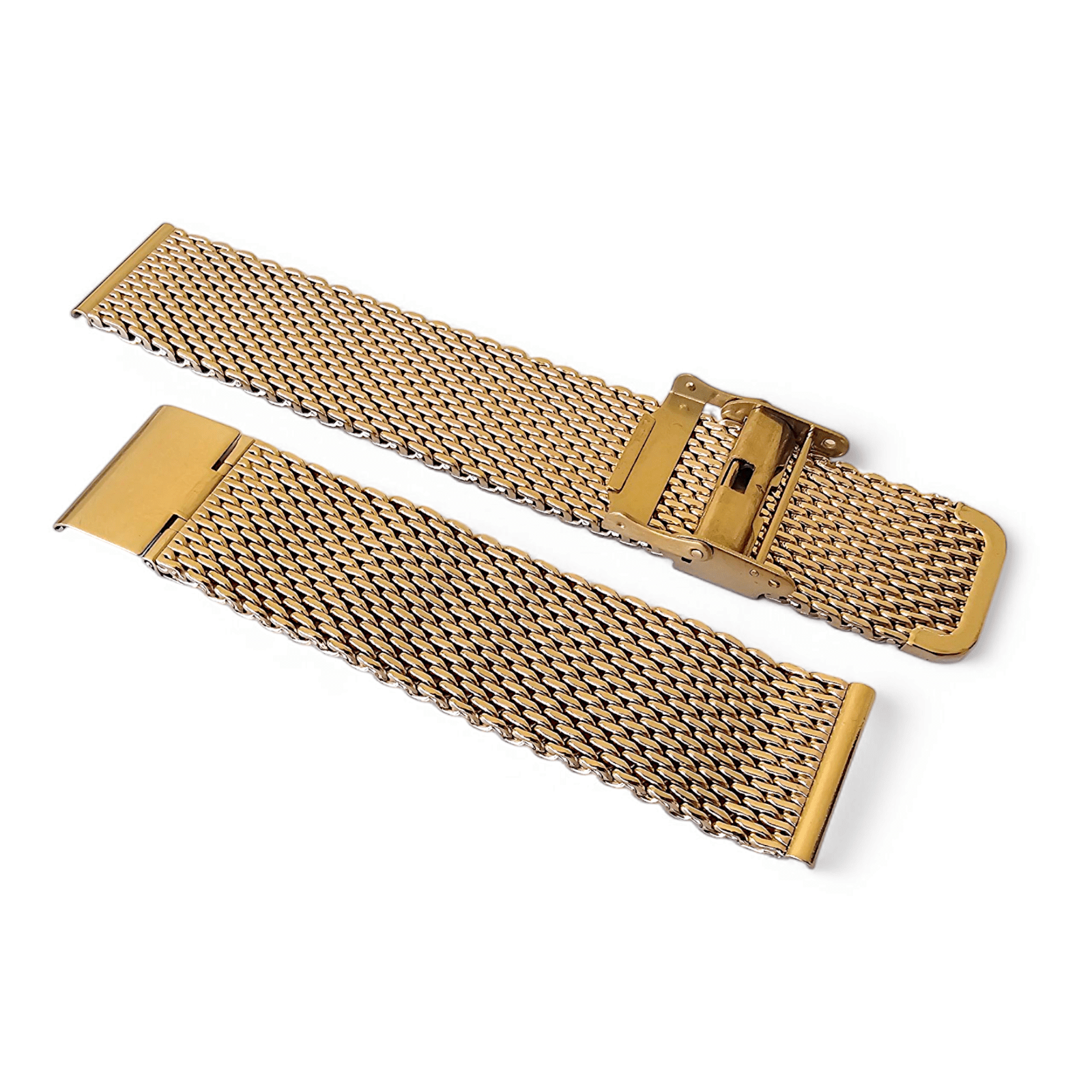 Gold Plated High Quality Shark Mesh 2.7mm Thick 18mm 20mm 22mm - Wrist Envy