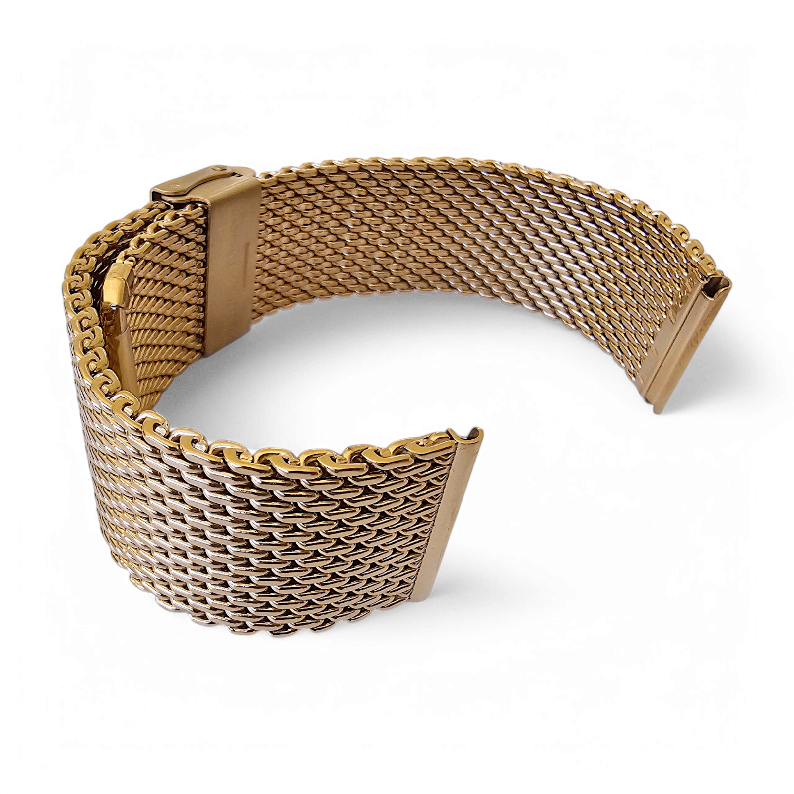 Gold Plated High Quality Shark Mesh 2.7mm Thick 18mm 20mm 22mm - Wrist Envy