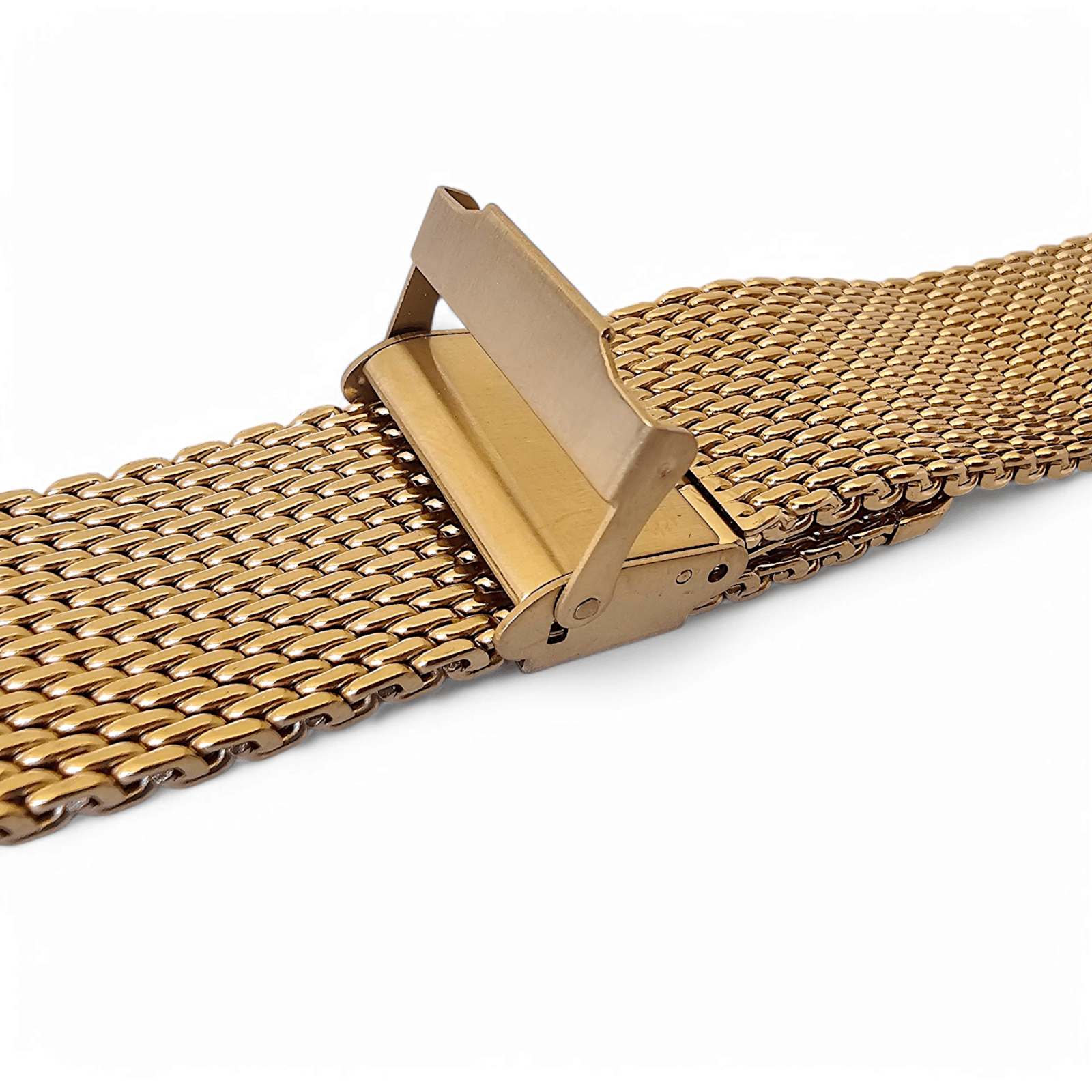Gold Plated High Quality Shark Mesh 2.7mm Thick 18mm 20mm 22mm - Wrist Envy