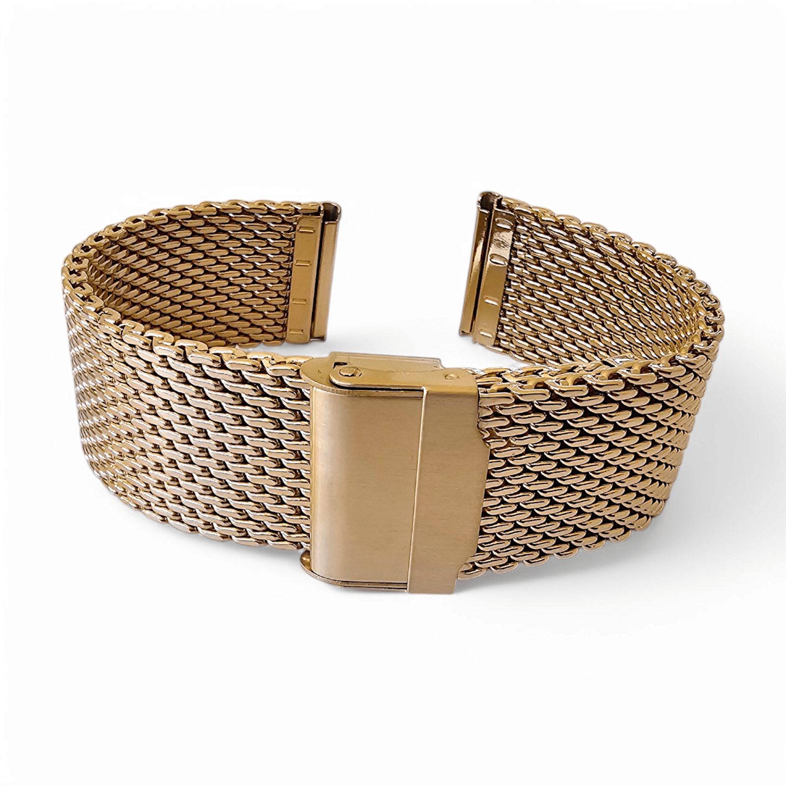 Gold Plated High Quality Shark Mesh 2.7mm Thick 18mm 20mm 22mm - Wrist Envy
