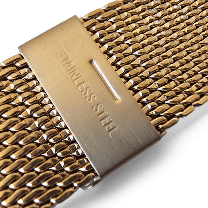 Gold Plated High Quality Shark Mesh 2.7mm Thick 18mm 20mm 22mm - Wrist Envy
