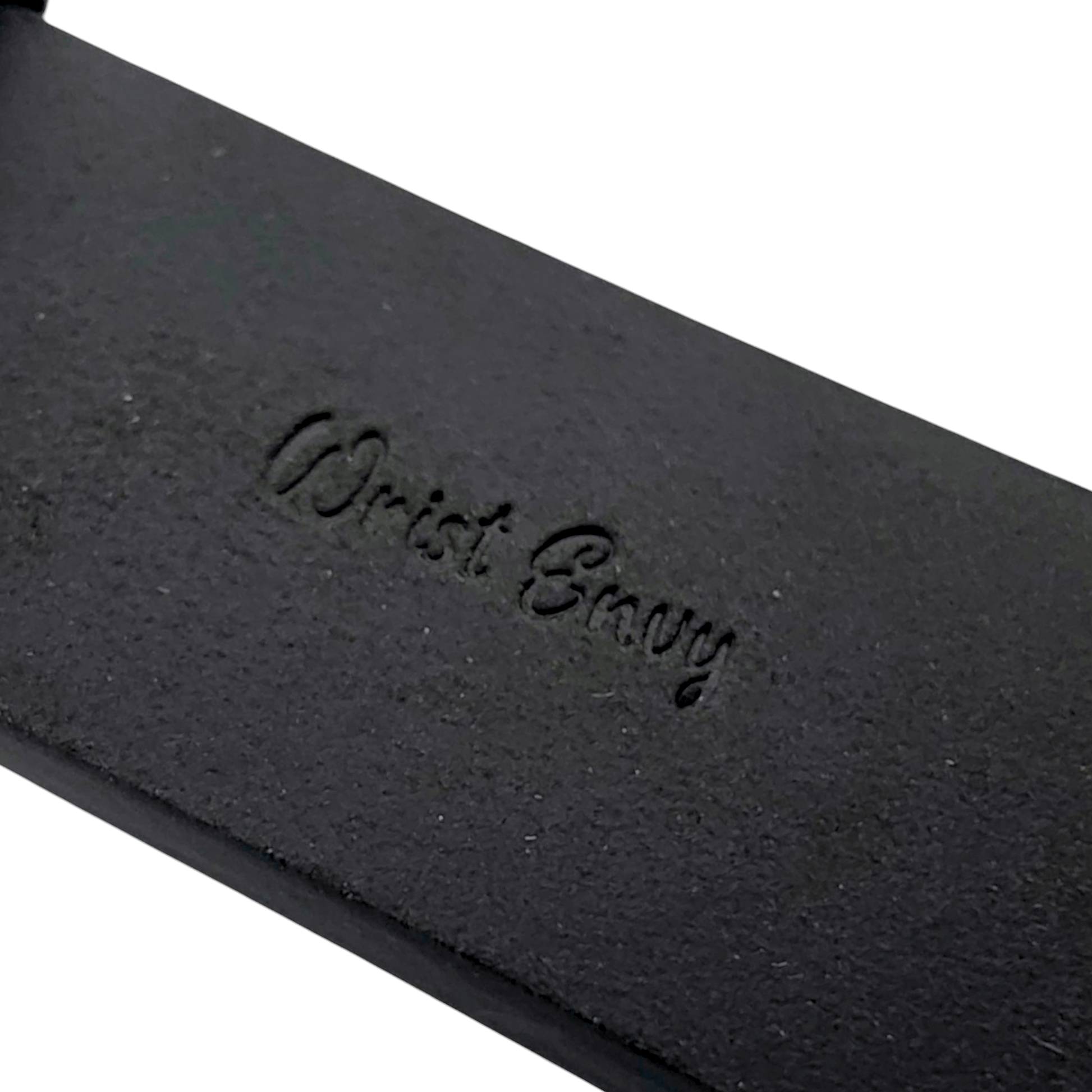 Handmade Thick Italian Leather Watch Strap Black 20mm 22mm - Wrist Envy