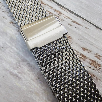 Heavy Duty Shark Mesh 2.5mm Watch Strap Band Milanese Bracelet Steel 18 20 22 mm - Wrist Envy