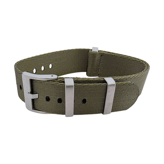 High Quality 1.8mm Thick Military Watch Strap 18mm 20mm 22mm Army Green - Wrist Envy