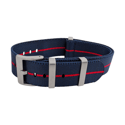 High Quality 1.8mm Thick Military Watch Strap 18mm 20mm 22mm Blue Red - Wrist Envy