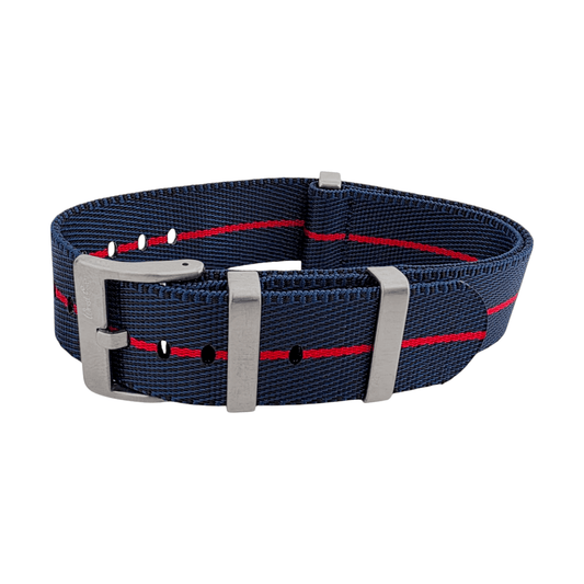 High Quality 1.8mm Thick Military Watch Strap 18mm 20mm 22mm Blue Red - Wrist Envy