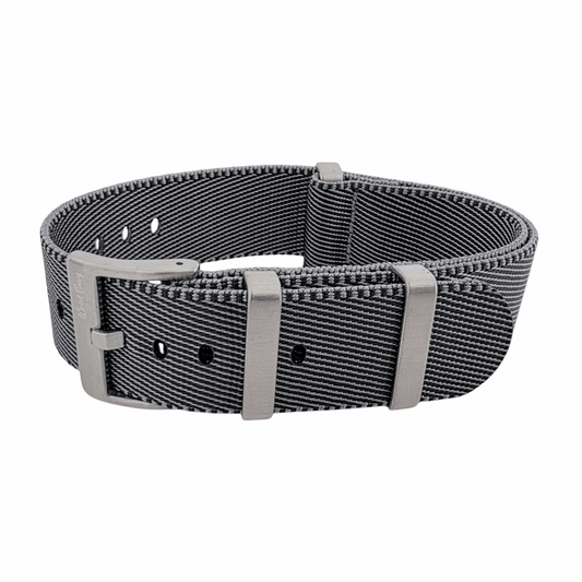 High Quality 1.8mm Thick Military Watch Strap 20mm 22mm Grey - Wrist Envy