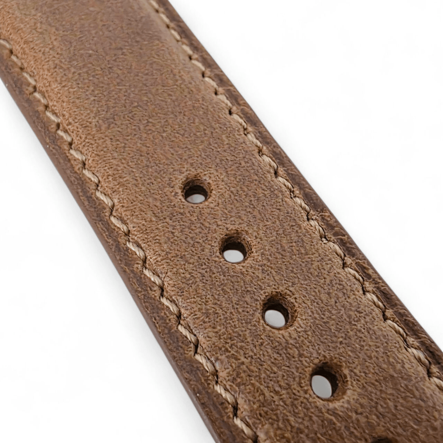 Horween Chromexcel Full Grain Leather Strap For Apple Watch Light Brown - Wrist Envy