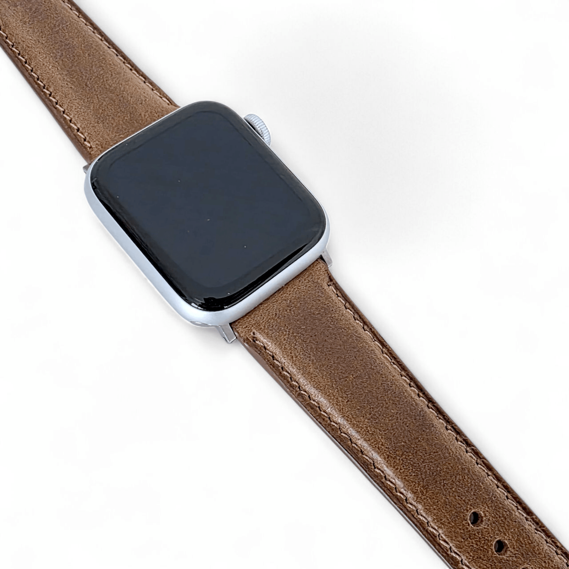 Horween Chromexcel Full Grain Leather Strap For Apple Watch Light Brown - Wrist Envy