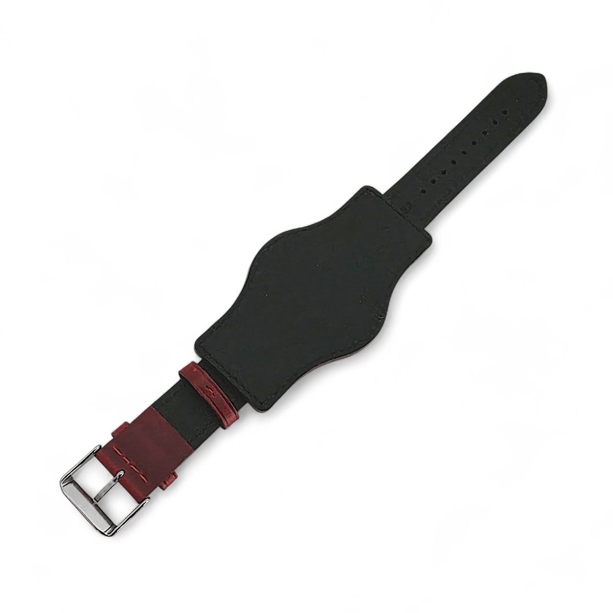 Horween Leather Bund Watch Strap Band Custom Handmade Military Cuff 20mm 22mm UK - Wrist Envy