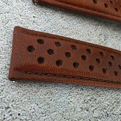 Horween Leather Deployant Clasp Watch Strap Band Rally 18 19 20 22 mm - Wrist Envy