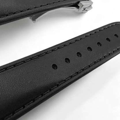 Horween Leather Deployant Clasp Watch Strap Band Rally 18 19 20 22 mm - Wrist Envy