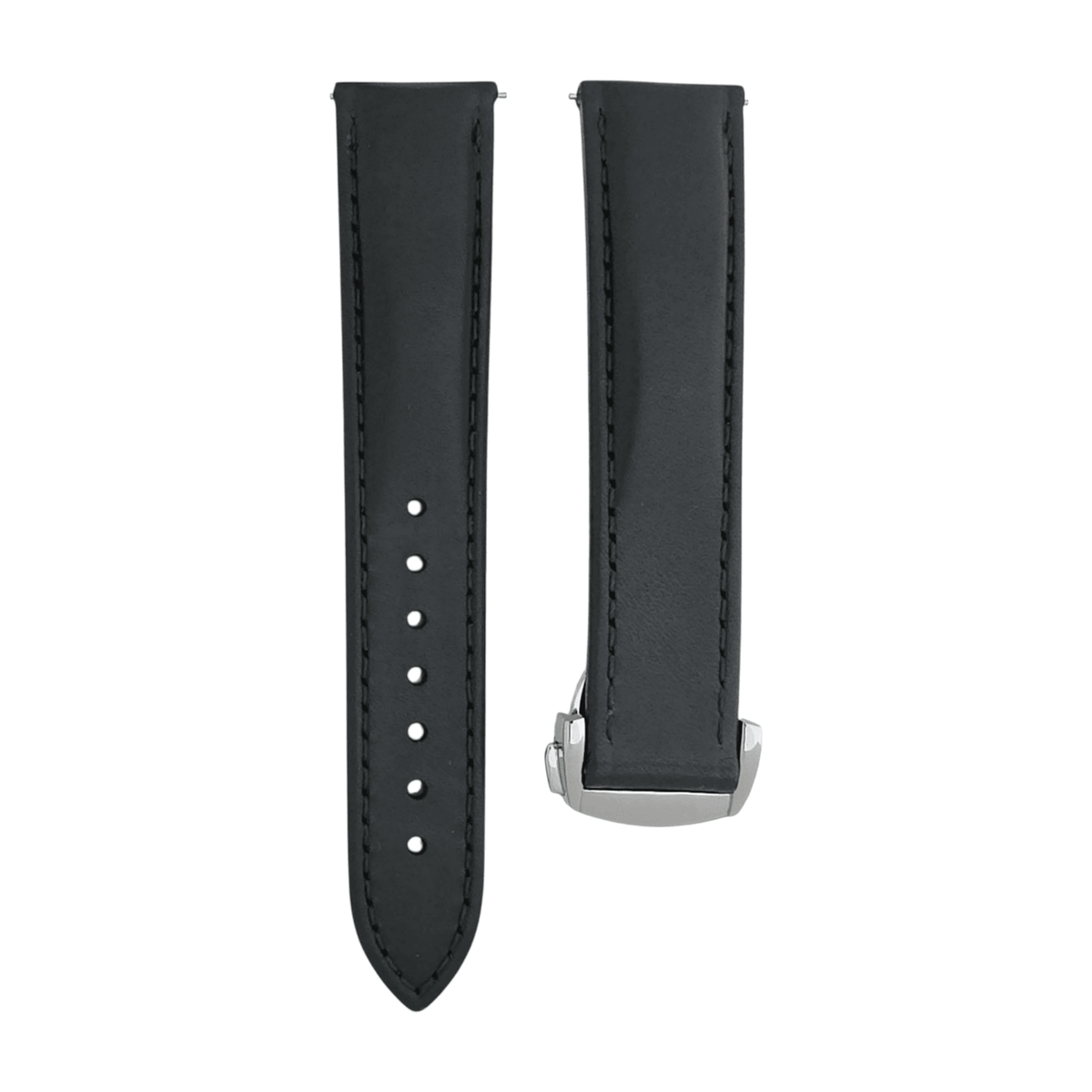 Horween Leather Deployant Clasp Watch Strap Band Rally 18 19 20 22 mm - Wrist Envy