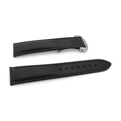 Horween Leather Deployant Clasp Watch Strap Band Rally 18 19 20 22 mm - Wrist Envy