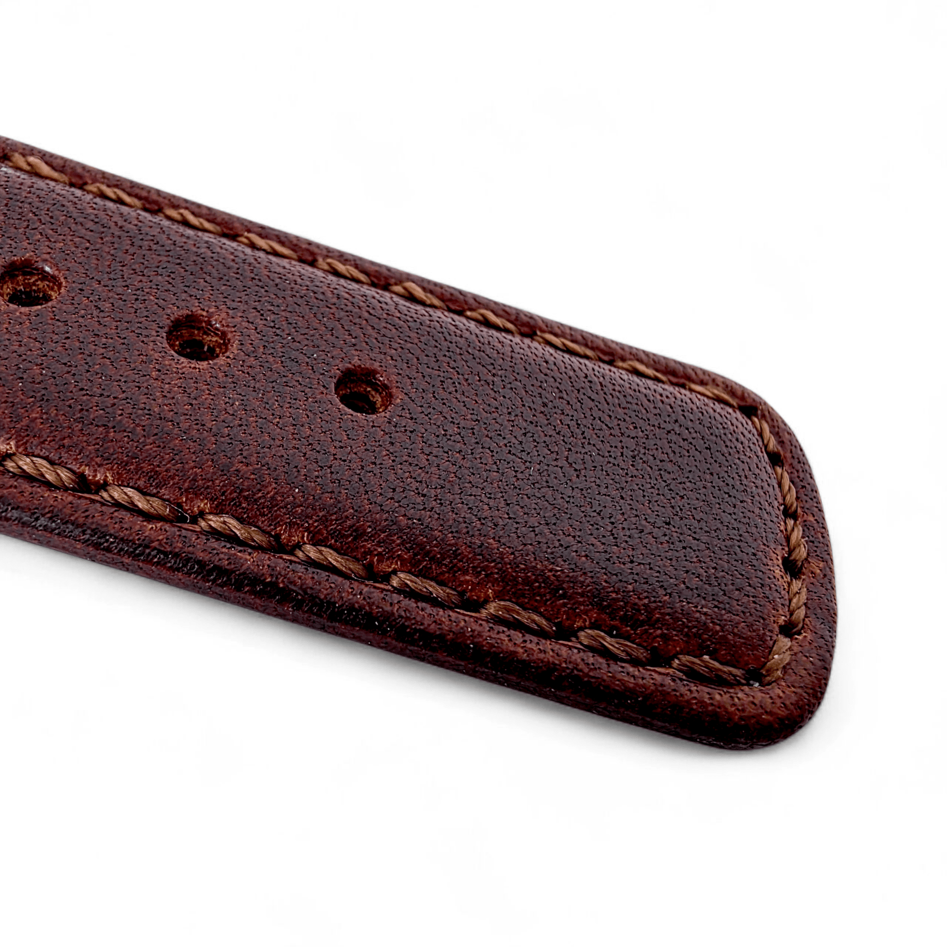 Horween Leather Watch Strap For Apple IWatch Dark Brown - Wrist Envy