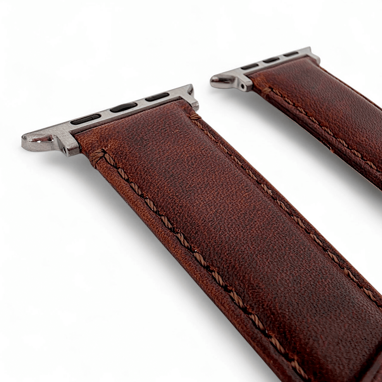 Horween Leather Watch Strap For Apple IWatch Dark Brown - Wrist Envy