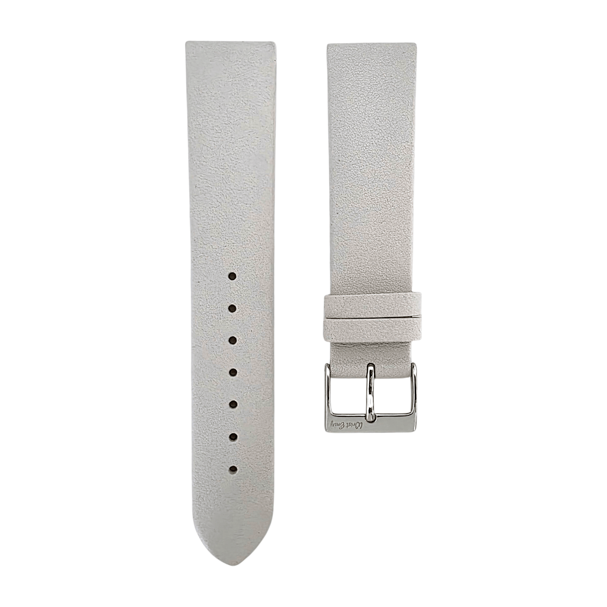 Infinity Edge Italian Leather Watch Strap 18mm 20mm Starlight Cream - Wrist Envy