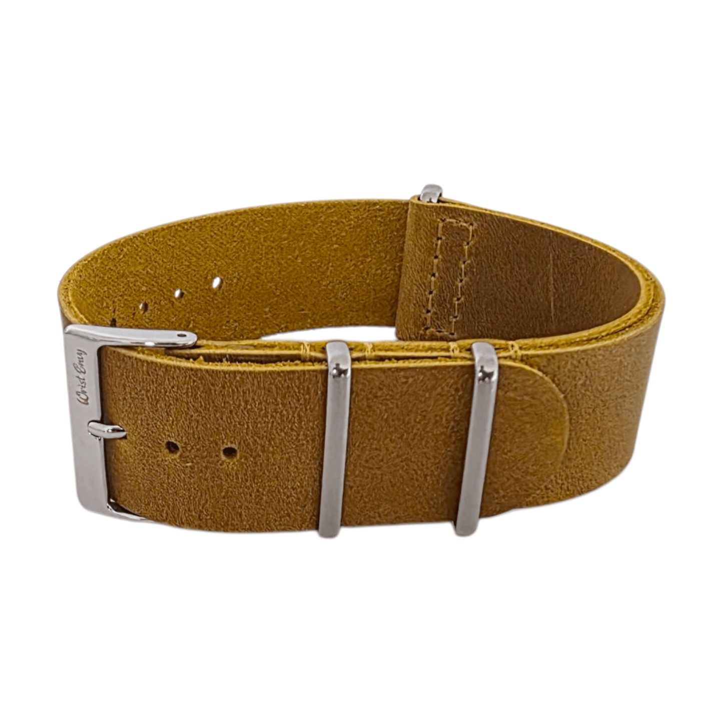 Italian Leather Military Watch Strap 18mm 20mm 21mm 22mm XL Sand - Wrist Envy