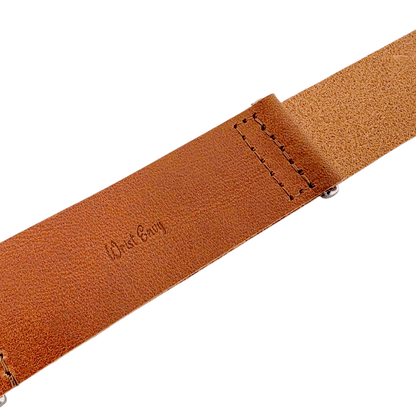Italian Leather One Piece Military Watch Strap 20mm 22mm Tan Brown - Wrist Envy