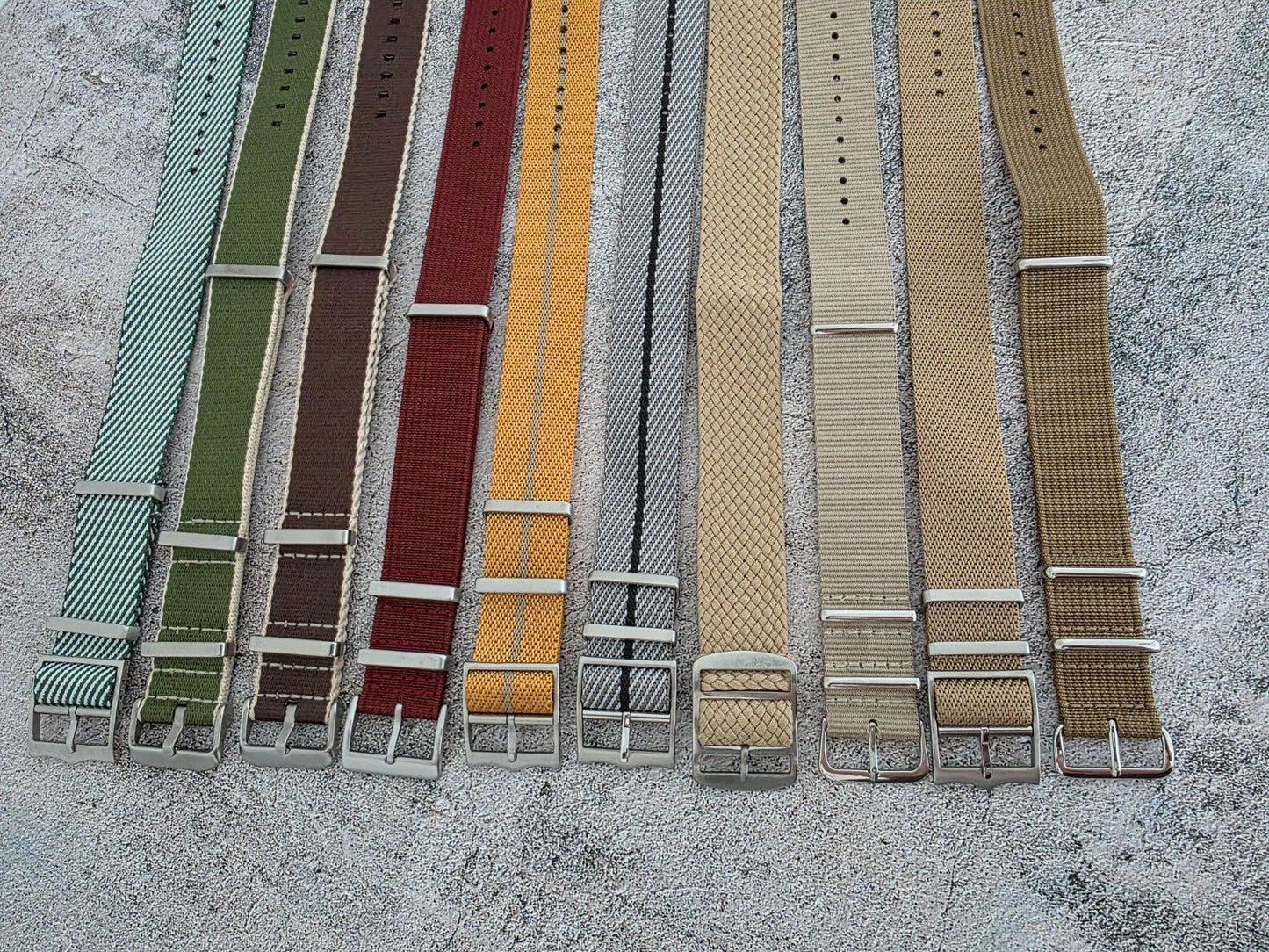 Job Lot of 10 Nylon Watch Straps Bands 22mm Military RRP £100 MOD UK - Wrist Envy