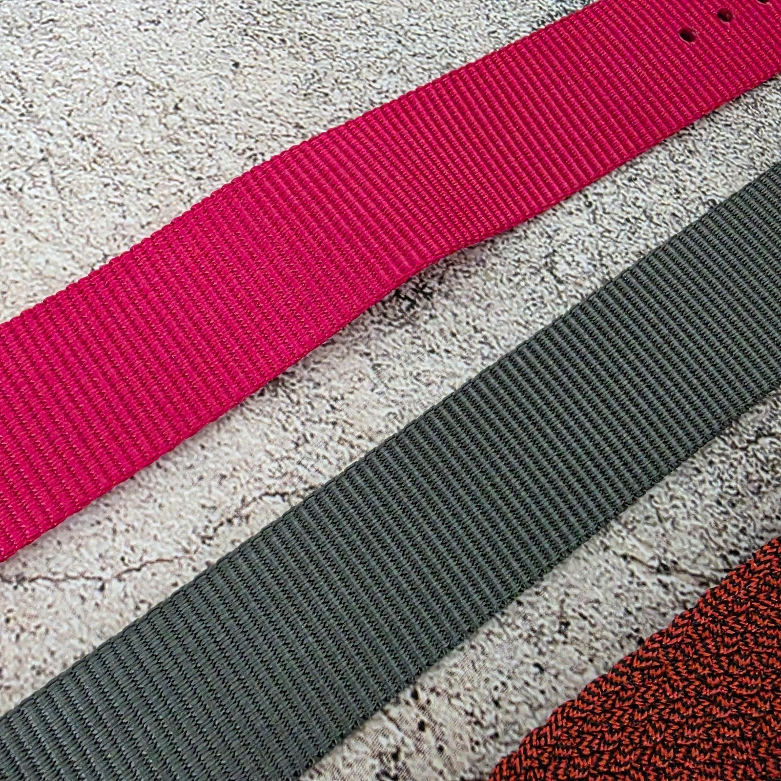 Job Lot of 5 Nylon Watch Straps Bands 20mm Military For Tudor Buckle Bronze Uk - Wrist Envy