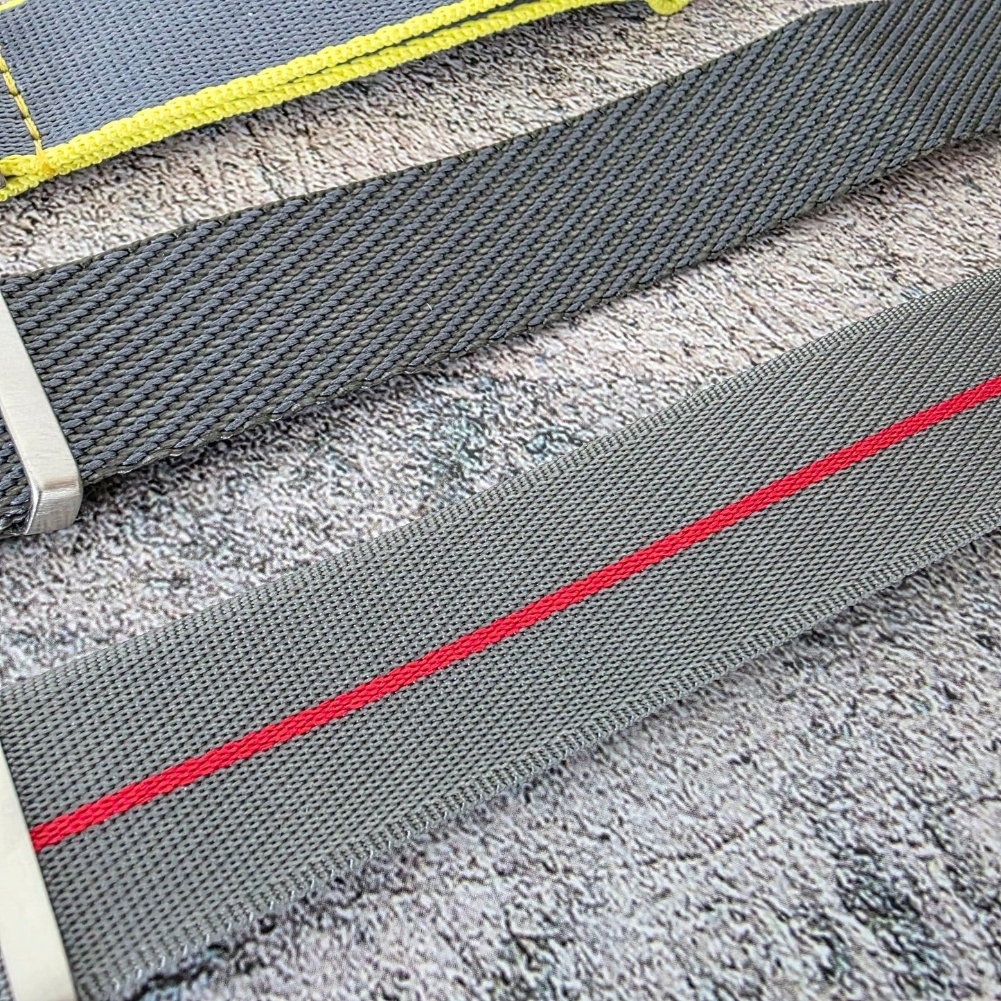 Job Lot of 5 Nylon Watch Straps Bands 22mm Military Grey For Tudor Buckle Mens - Wrist Envy