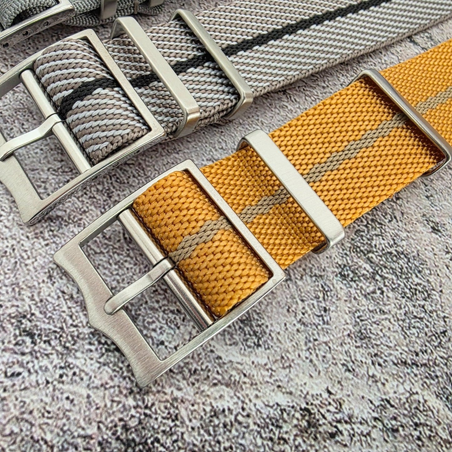 Job Lot of 5 Nylon Watch Straps Bands 22mm Military Mixed For Tudor Buckle Mens - Wrist Envy