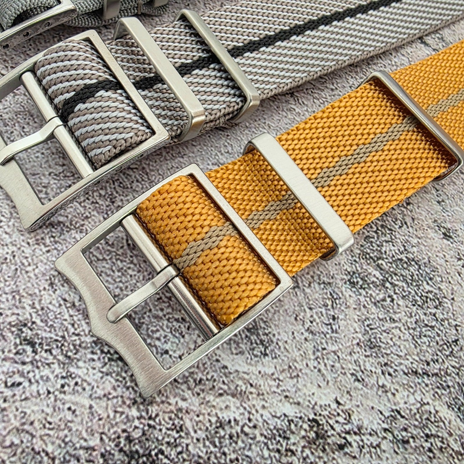Job Lot of 5 Nylon Watch Straps Bands 22mm Military Mixed For Tudor Buckle Mens - Wrist Envy