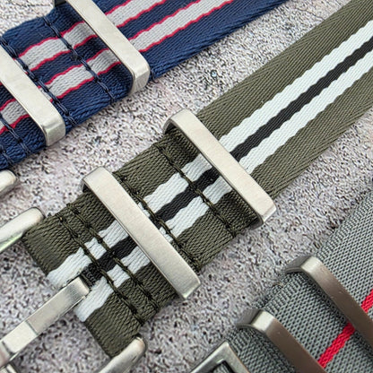 Job Lot of 5 Nylon Watch Straps Bands 22mm Military Mixed For Tudor Buckle Mens - Wrist Envy