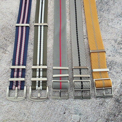 Job Lot of 5 Nylon Watch Straps Bands 22mm Military Mixed For Tudor Buckle Mens - Wrist Envy