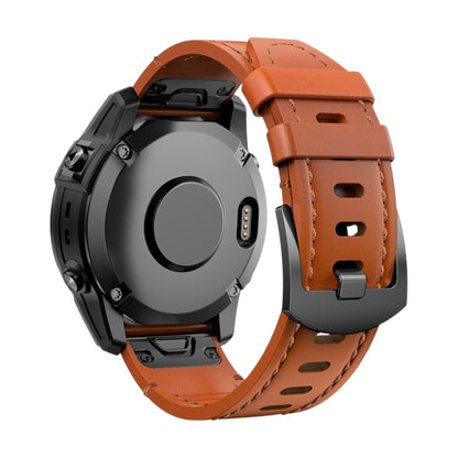 Leather Quick Fit Watch Band For Garmin - Wrist Envy