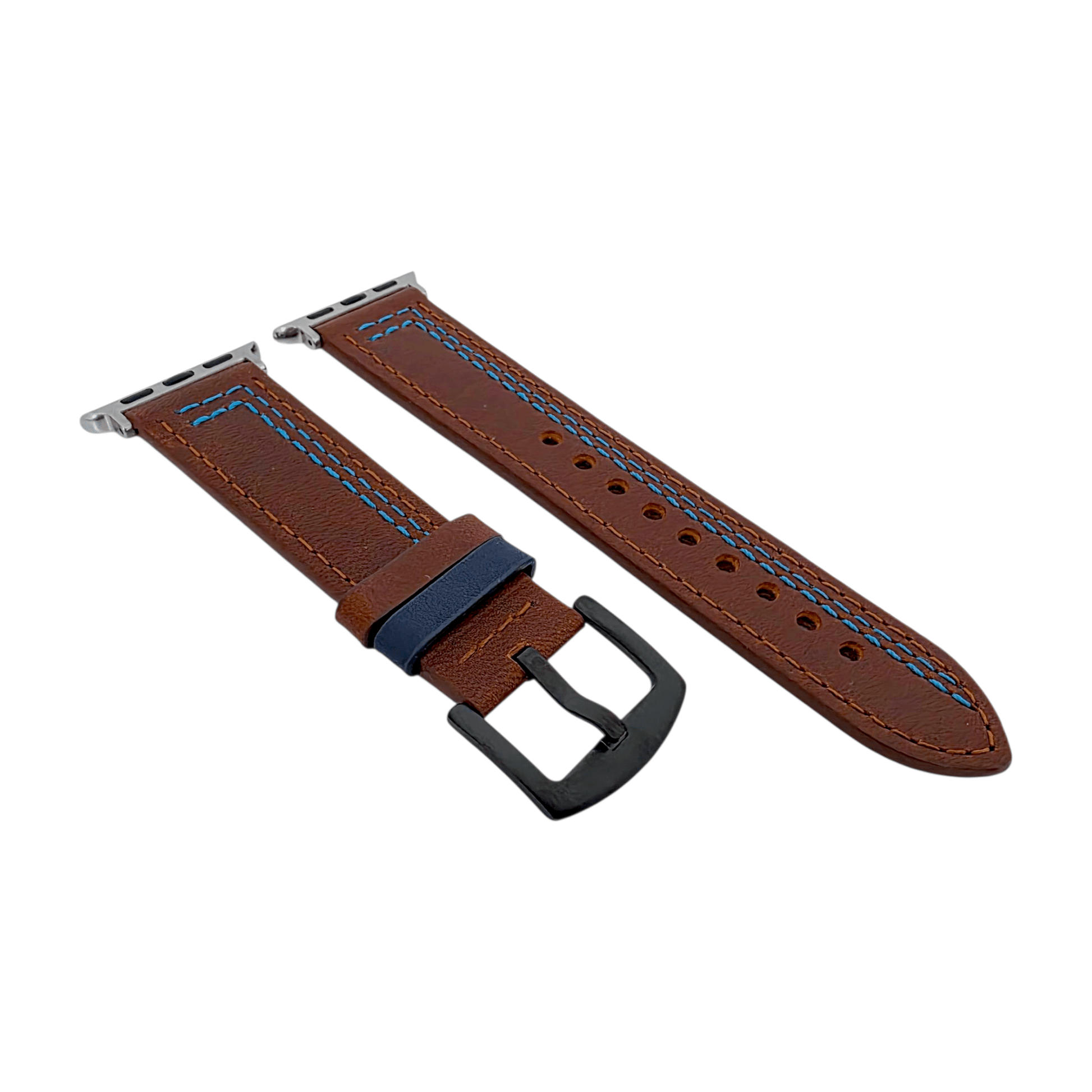 Leather Watch Strap For Apple Iwatch Dark Brown - Wrist Envy