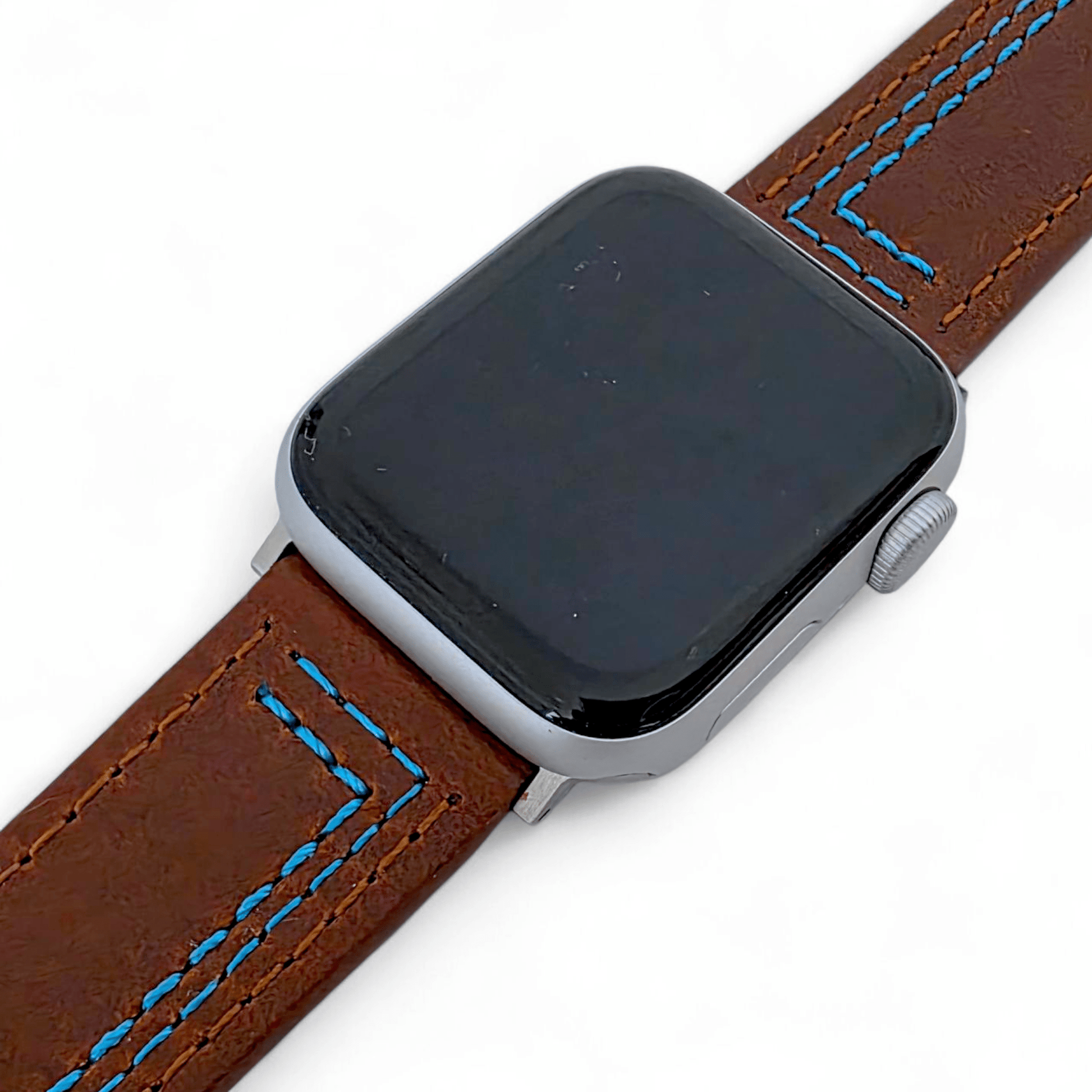 Leather Watch Strap For Apple Iwatch Dark Brown - Wrist Envy