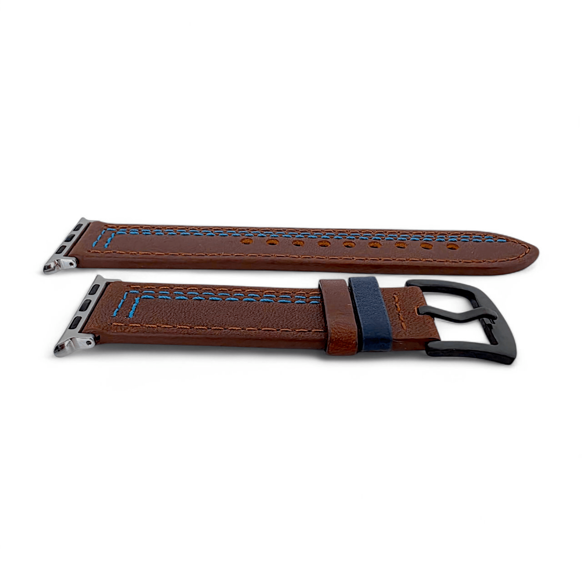 Leather Watch Strap For Apple Iwatch Dark Brown - Wrist Envy