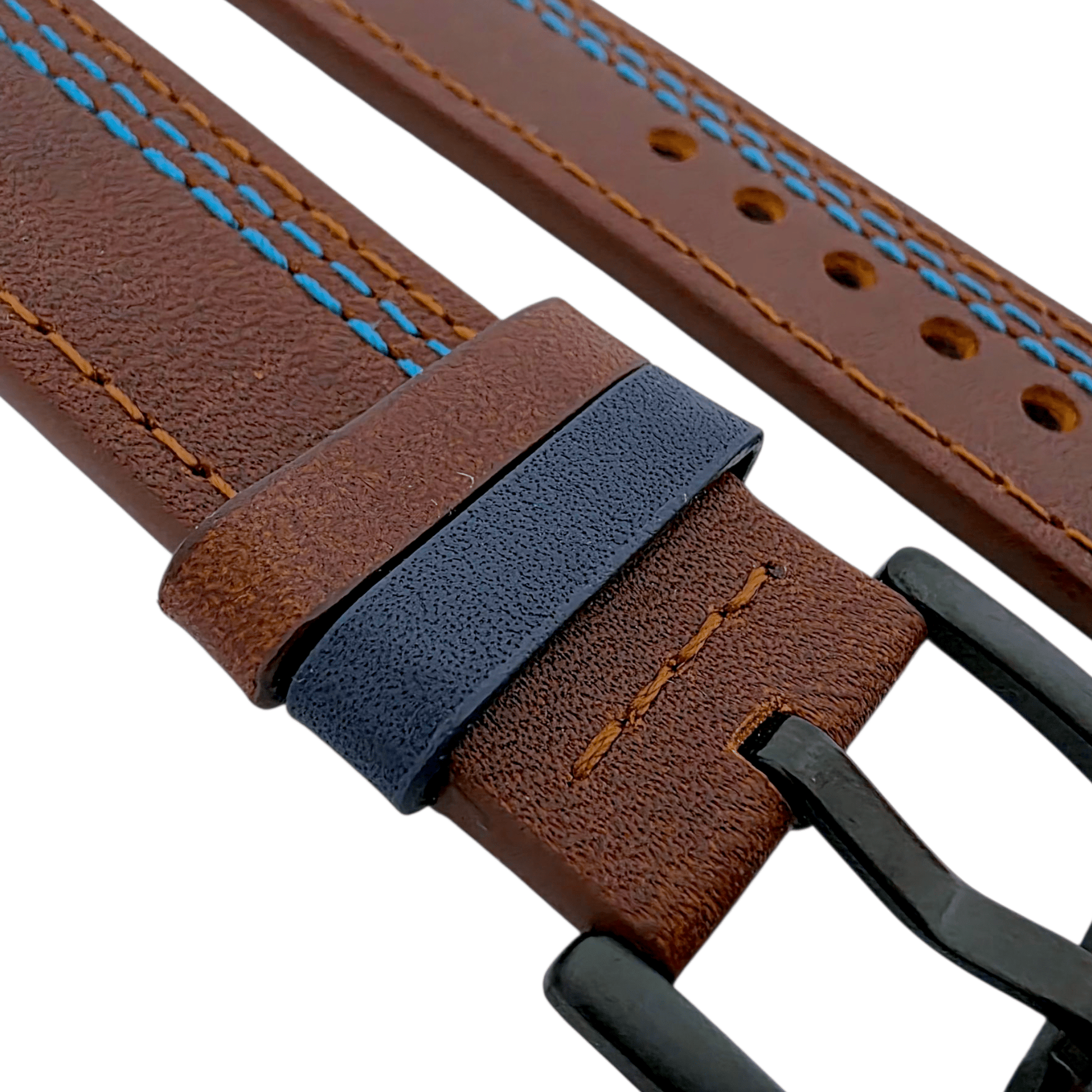 Leather Watch Strap For Apple Iwatch Dark Brown - Wrist Envy