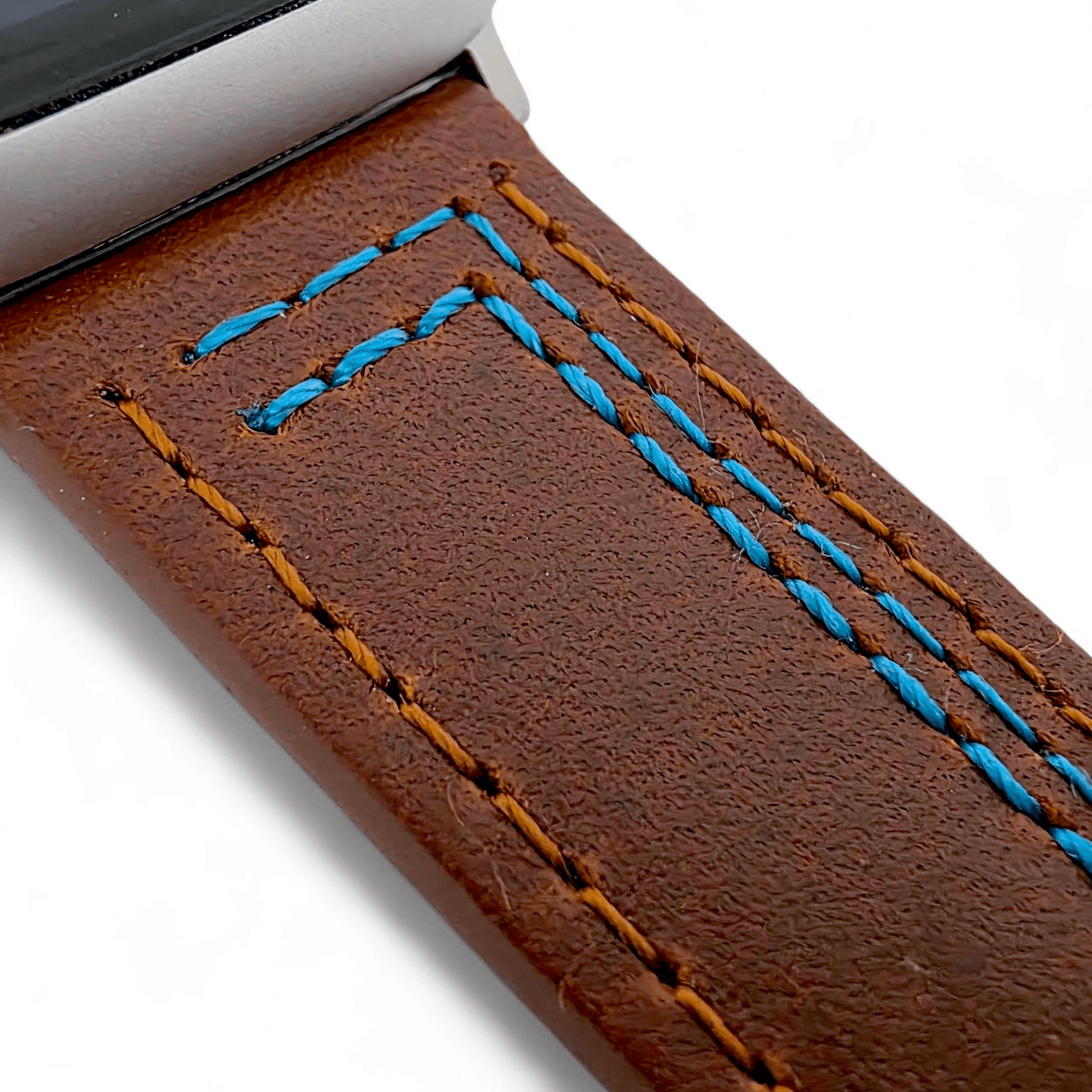 Leather Watch Strap For Apple Iwatch Dark Brown - Wrist Envy