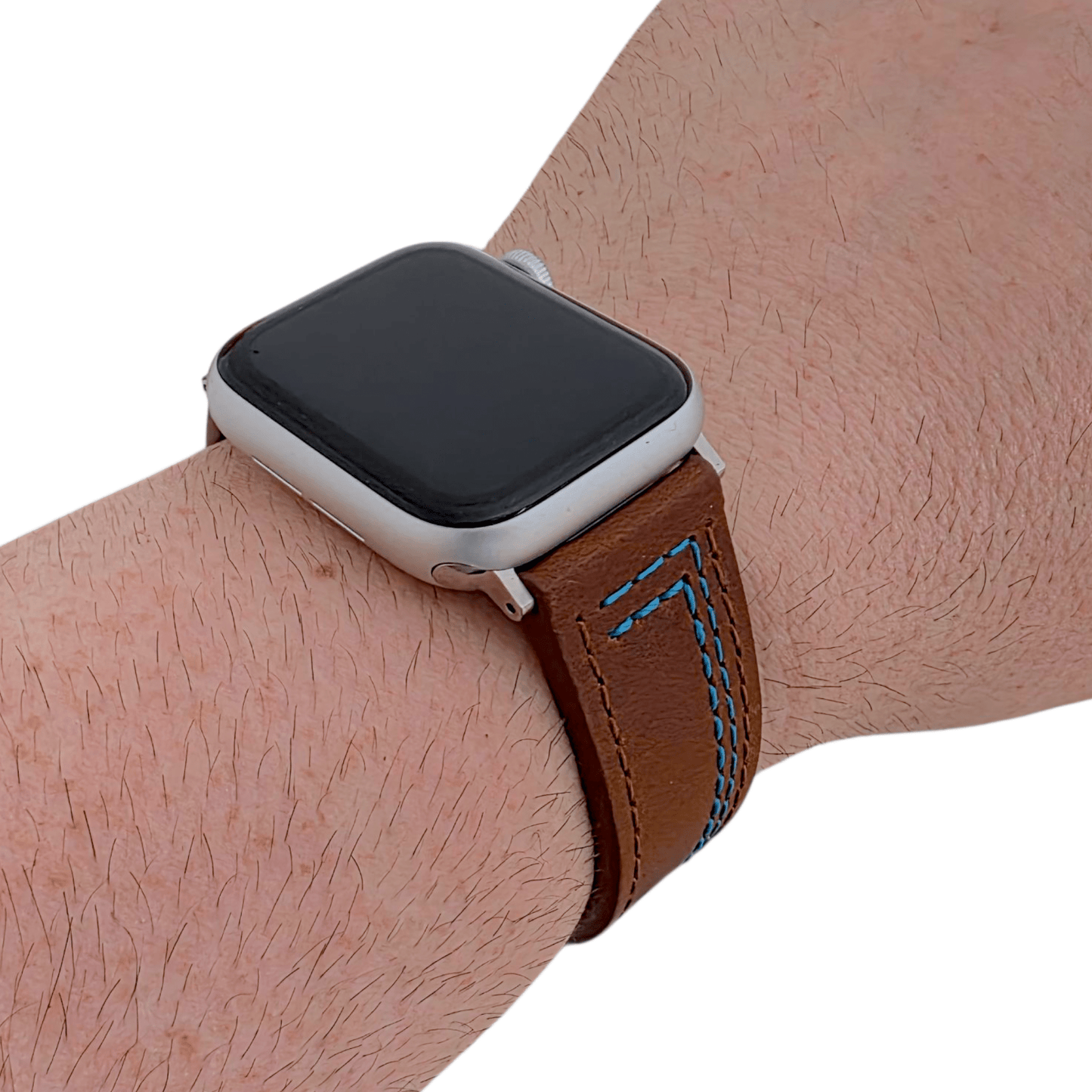 Leather Watch Strap For Apple Iwatch Dark Brown - Wrist Envy