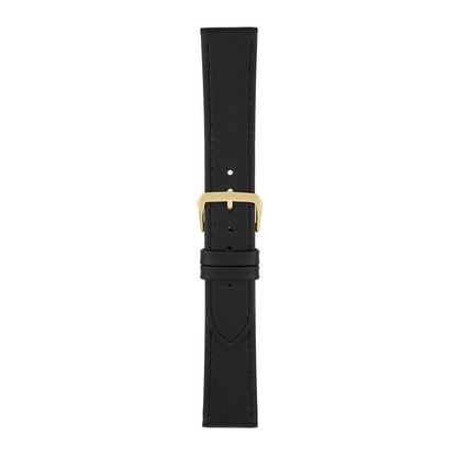 Leather Watch Strap Stitched 8mm to 30mm Black - Wrist Envy