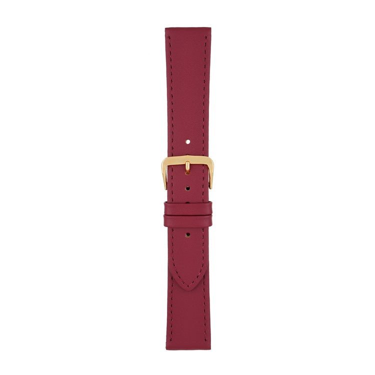 Leather Watch Strap Stitched 8mm to 30mm Red - Wrist Envy