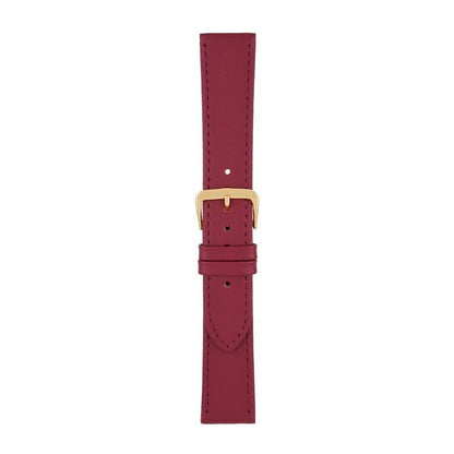 Leather Watch Strap Stitched 8mm to 30mm Red - Wrist Envy